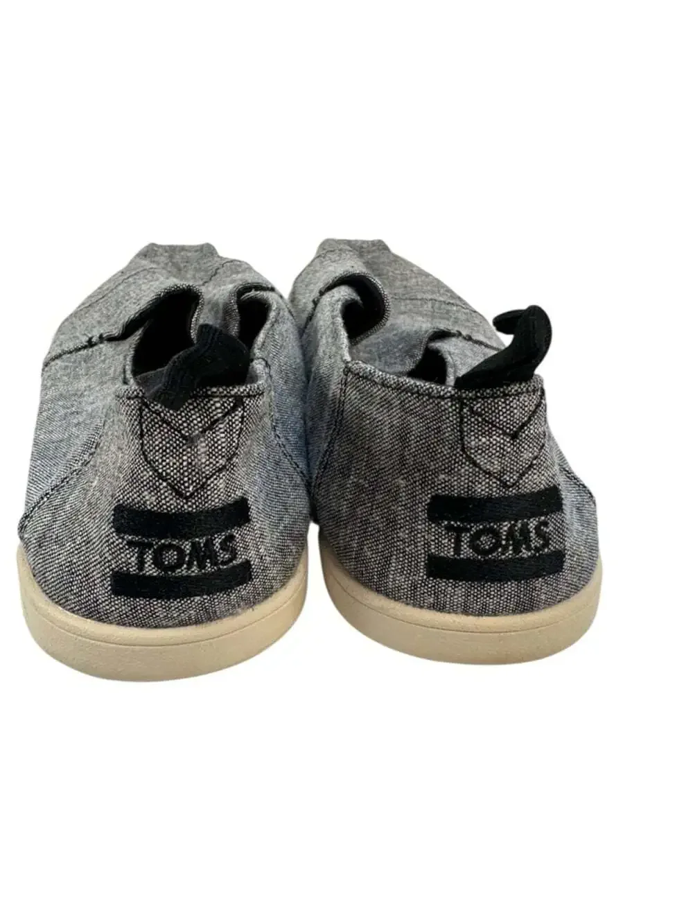 TOMS Deconstructed Alpargata Slip On Shoes Gray Canvas Casual Minimalist Men 7